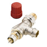 Клапан RA-N для двухтрубной насосной системы отопления RA-N Press, Ду 15, угловой