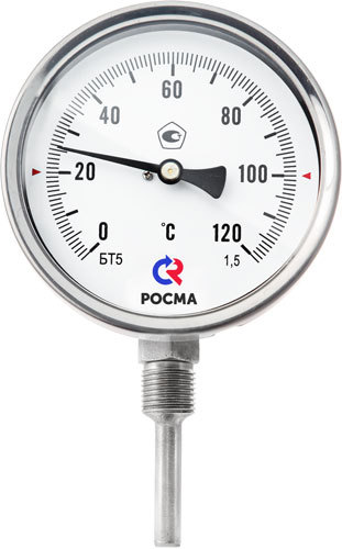 Термометры коррозионностойкие (радиальное присоединение) Росма